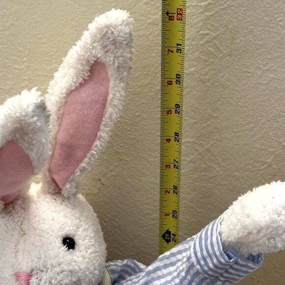 Pottery Barn Kids 32” Bunny Rabbit Set Couple Easter Freestanding Decor RARE Tag - Picture 14 of 16